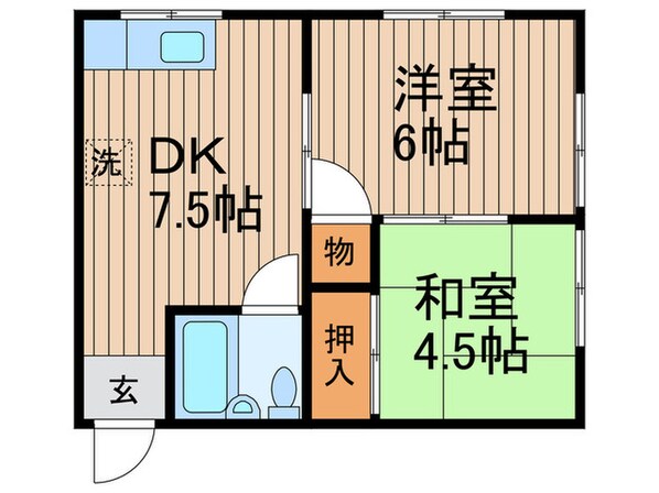 高橋コーポの物件間取画像